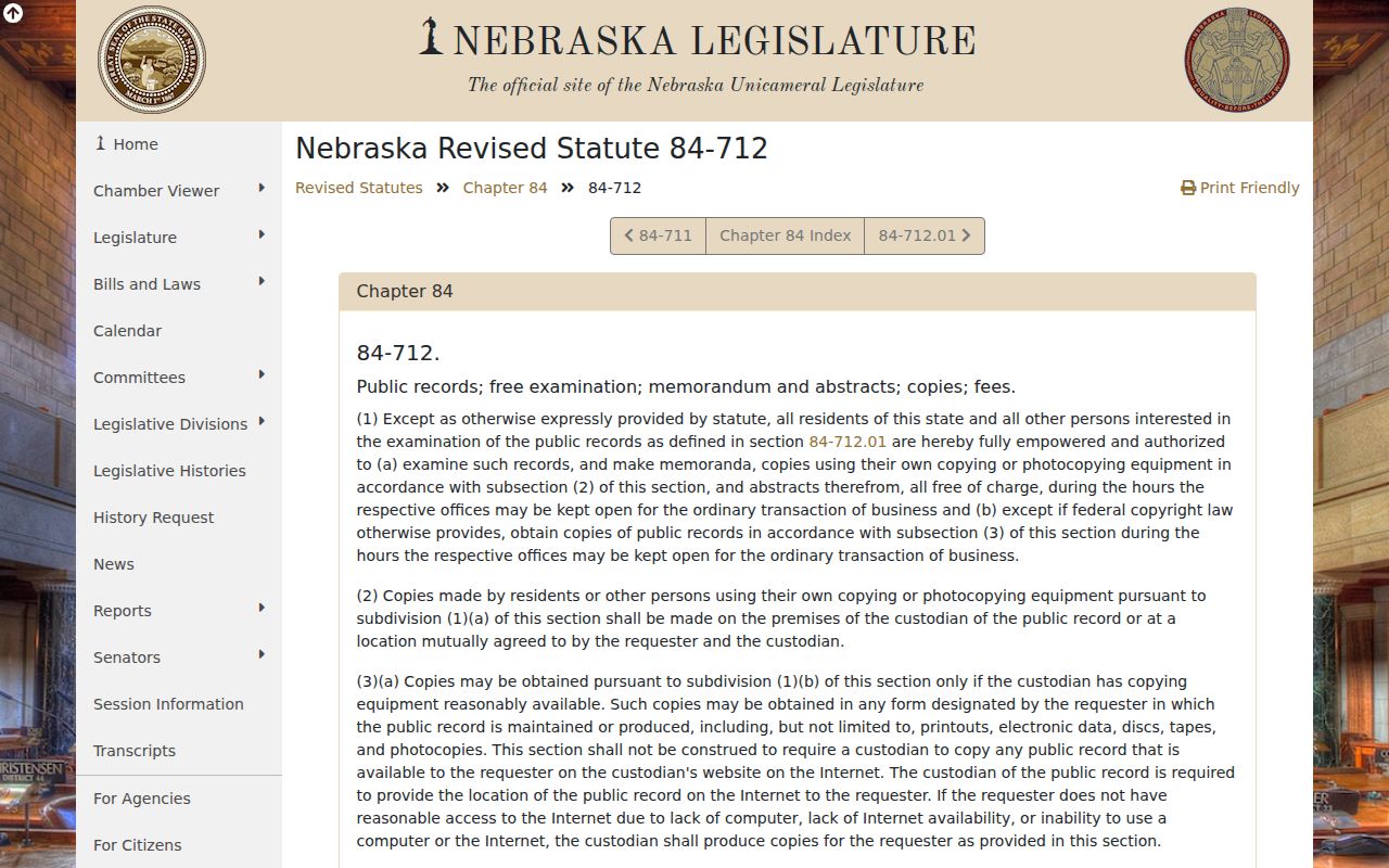 Belgrade court records Nebraska Public Records Act source