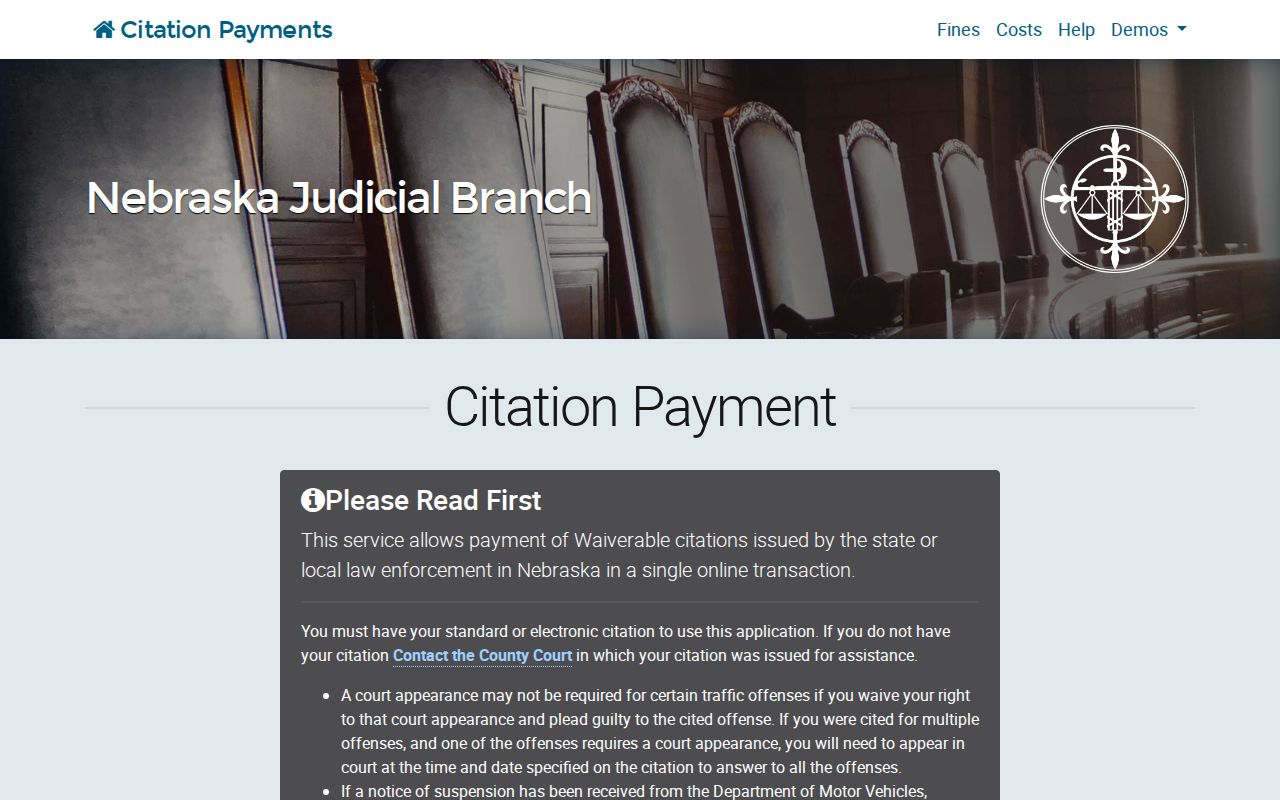 Genoa traffic court records citation payment source
